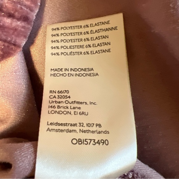 Pilcro Anthropologie Pink Crushed Velvet Velveteen Mock Neck Top Size Small - Picture 8 of 11